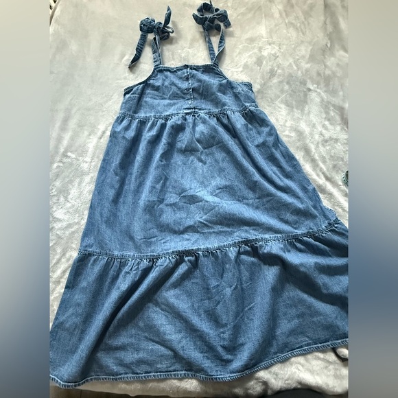 ASOS Petite Blue Denim Casual Dress - Picture 3 of 3